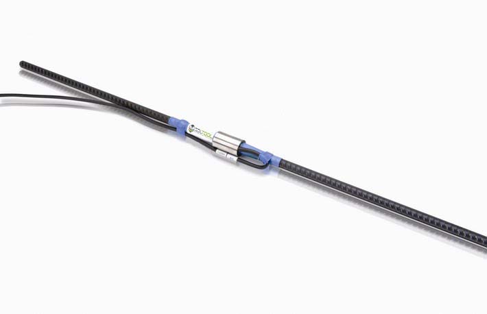Rebar/Sisterbar Dehnungsmessstreifen mit Schwingsaitensensor Produktansicht